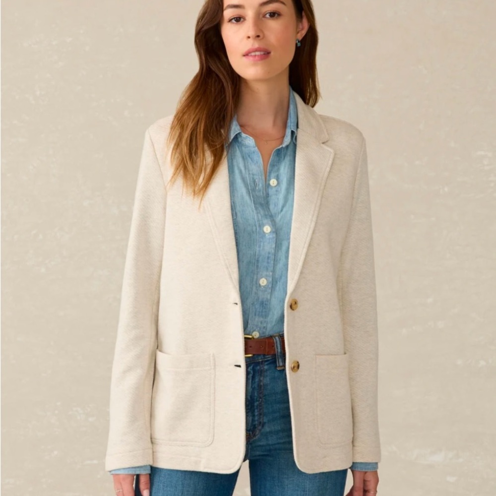 Faherty Inlet Knit Blazer Size XL NWOT